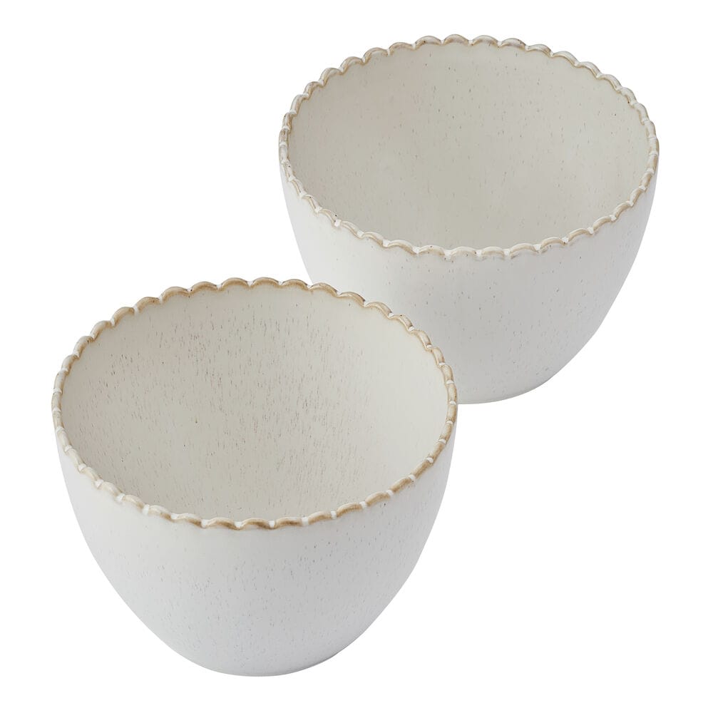 Scalloped Set of 2 Noodle All Purpose Bowls
