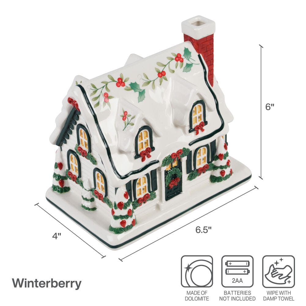 Winterberry® Village House with LED Light