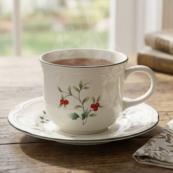 Winterberry® Tea Cup and Saucer