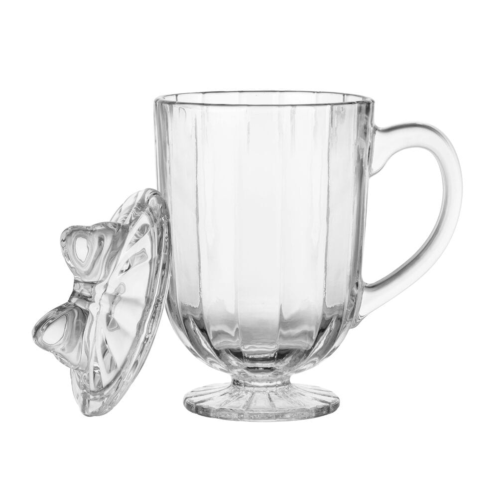 Darbie Angell Bliss Set of 2 Footed Drinking Glasses with Lids