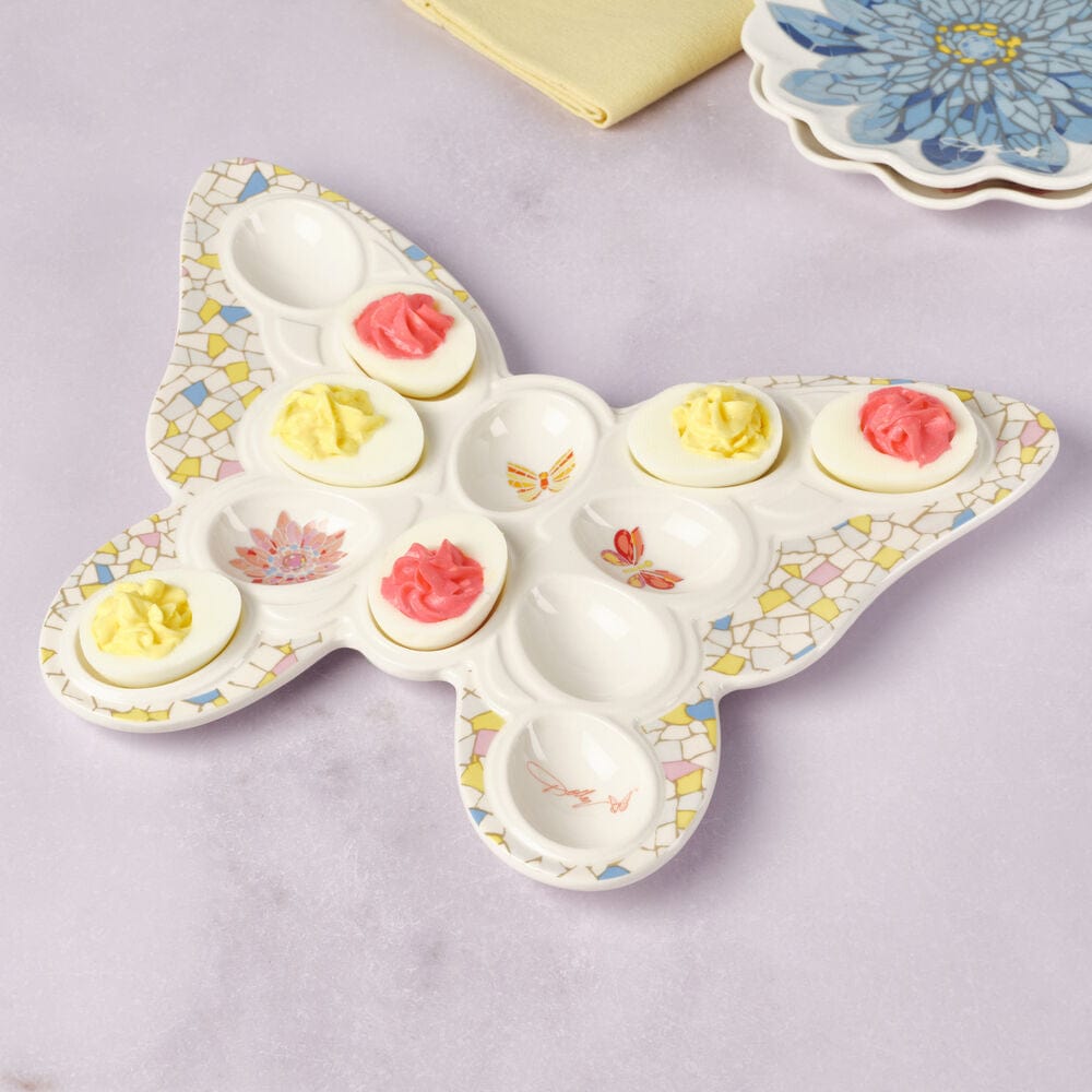 Dolly Parton Mosaic Butterfly Deviled Egg Tray