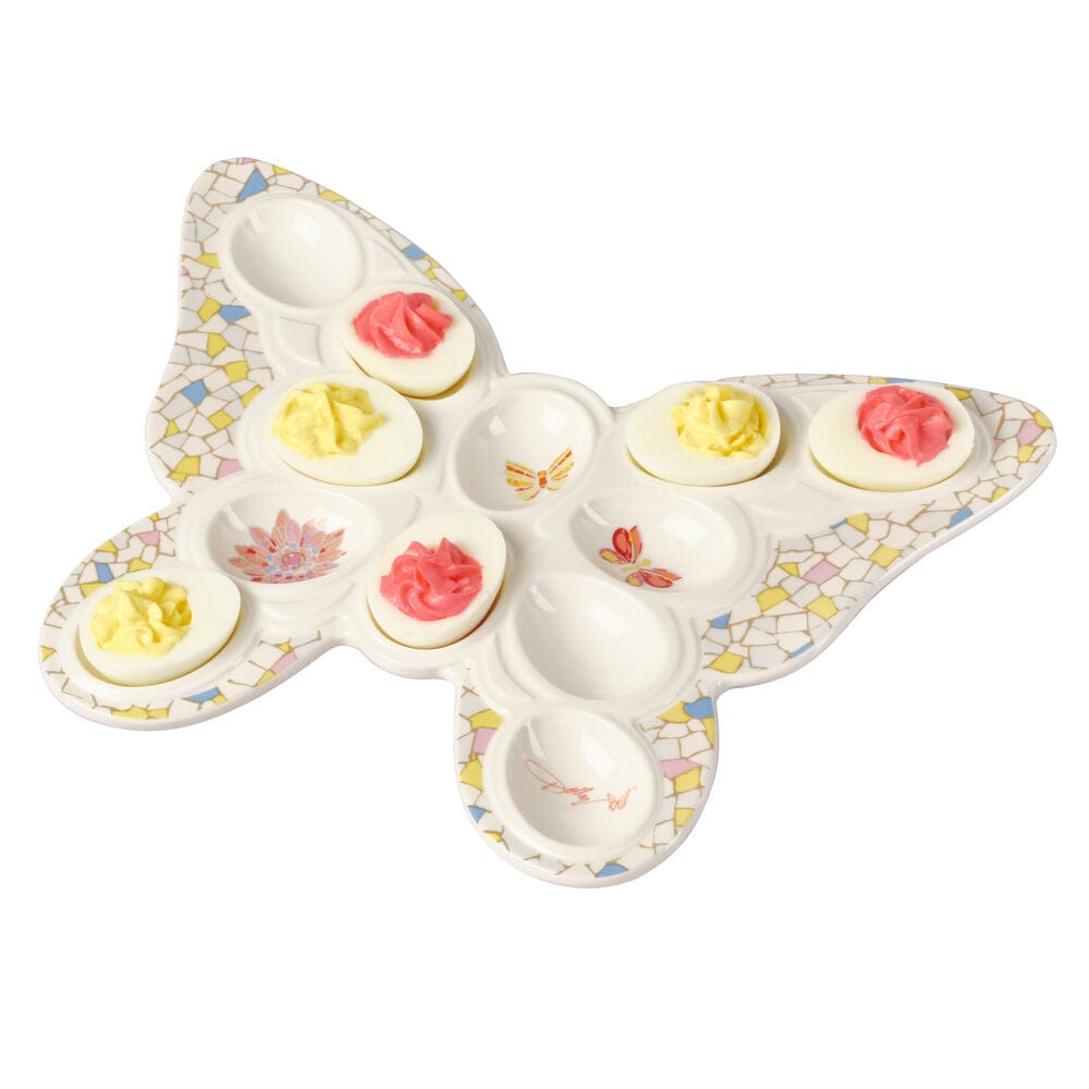 Dolly Parton Mosaic Butterfly Deviled Egg Tray