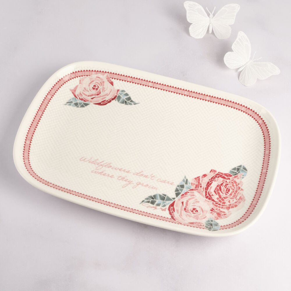 Dolly Parton Mosaic Floral Platter