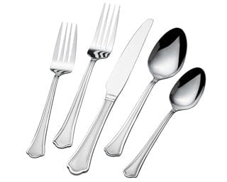 Capri Frost 51 Piece Flatware Set, Service for 8
