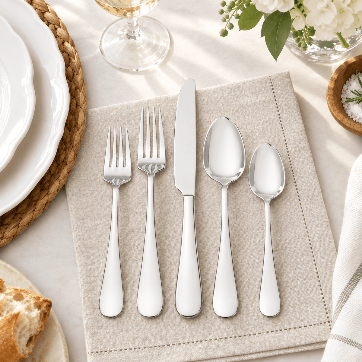 Glamour 20 Piece Flatware Set, Service for 4
