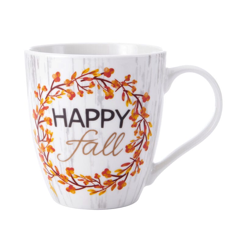 Sentiment Mugs Happy Fall Wreath Mug