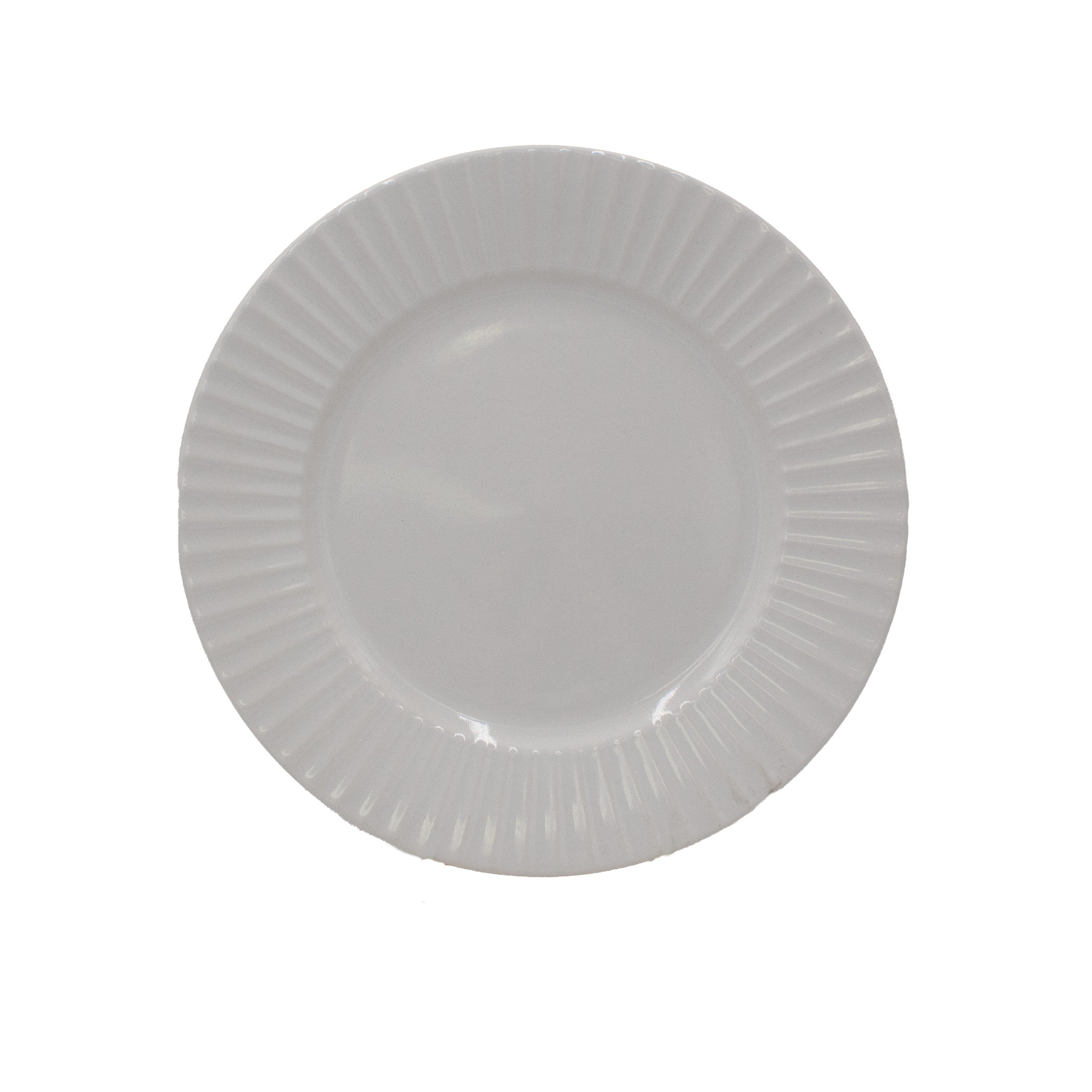 White Embossed 32 Piece Dinnerware Set, Service for 8