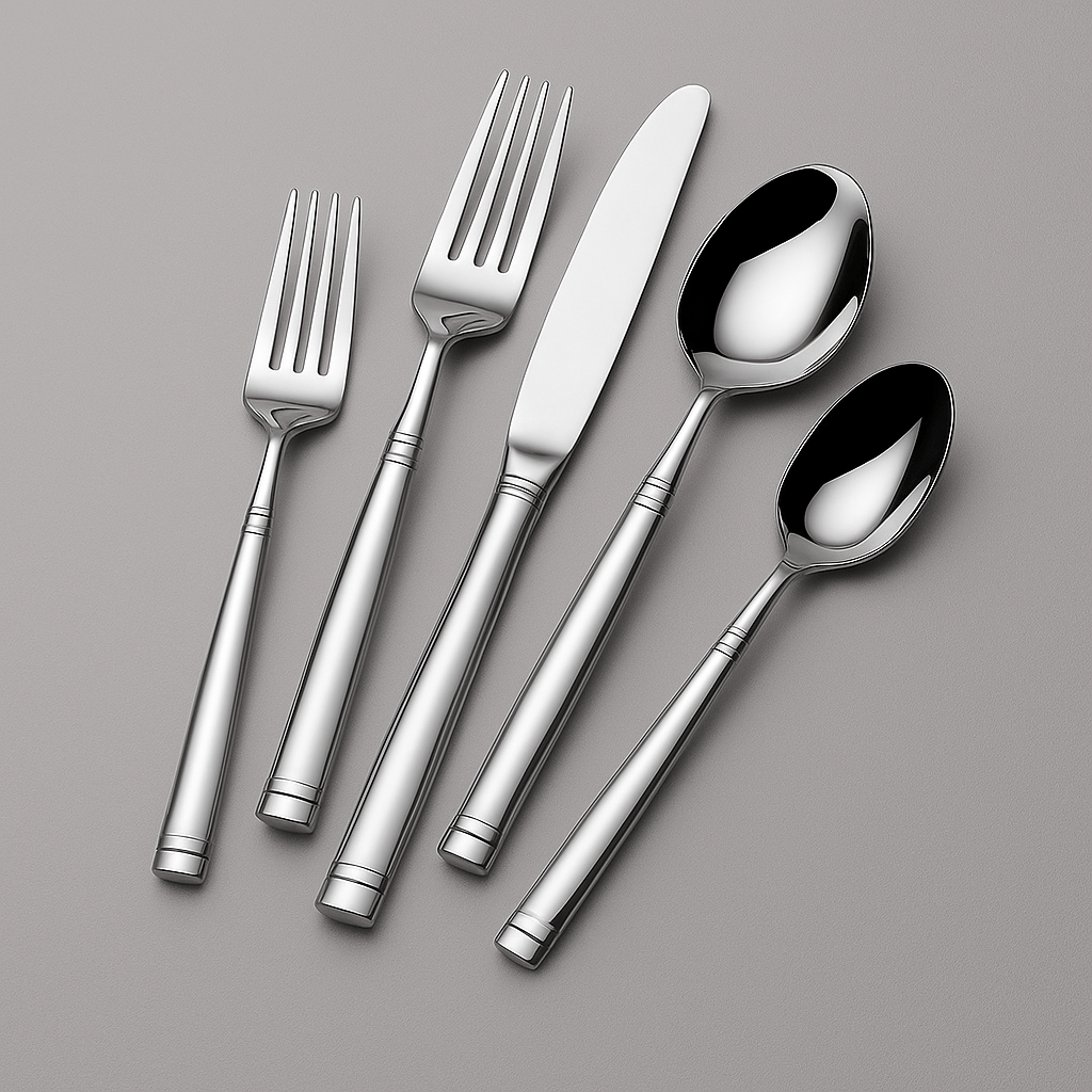 Stephanie Forged 42 Piece Flatware Set, Service for 8