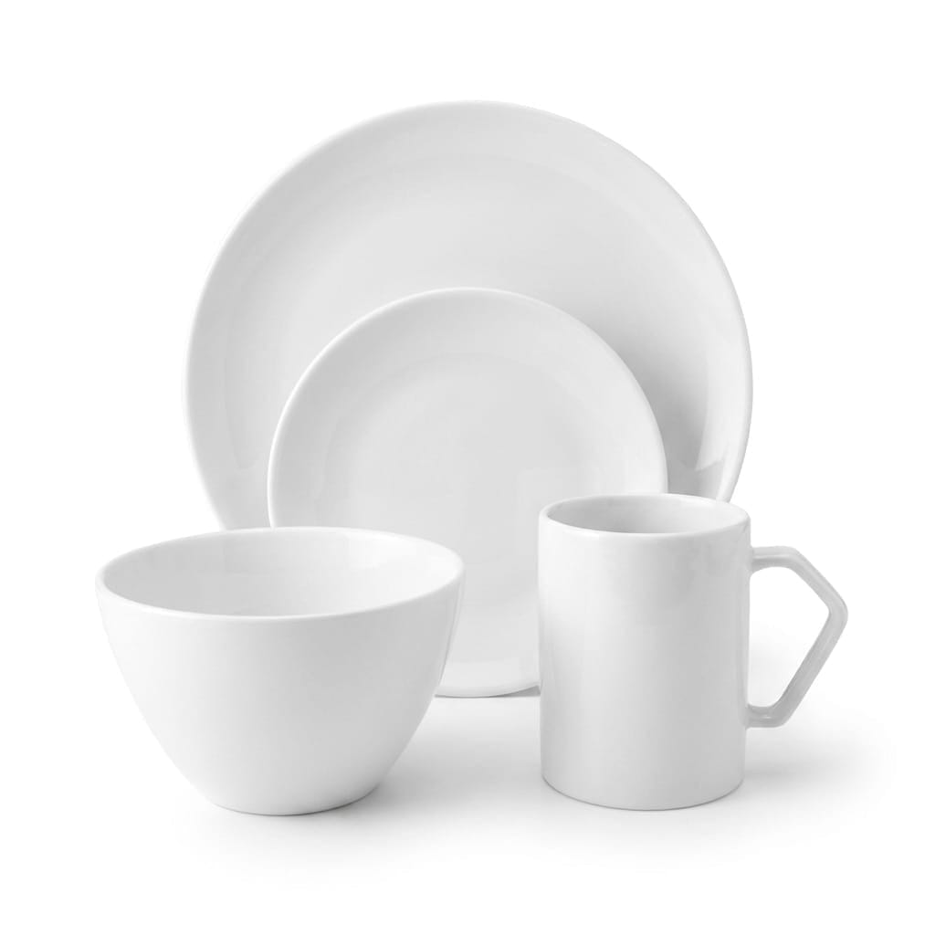 White Coupe 32 Piece Dinnerware Set, Service for 8