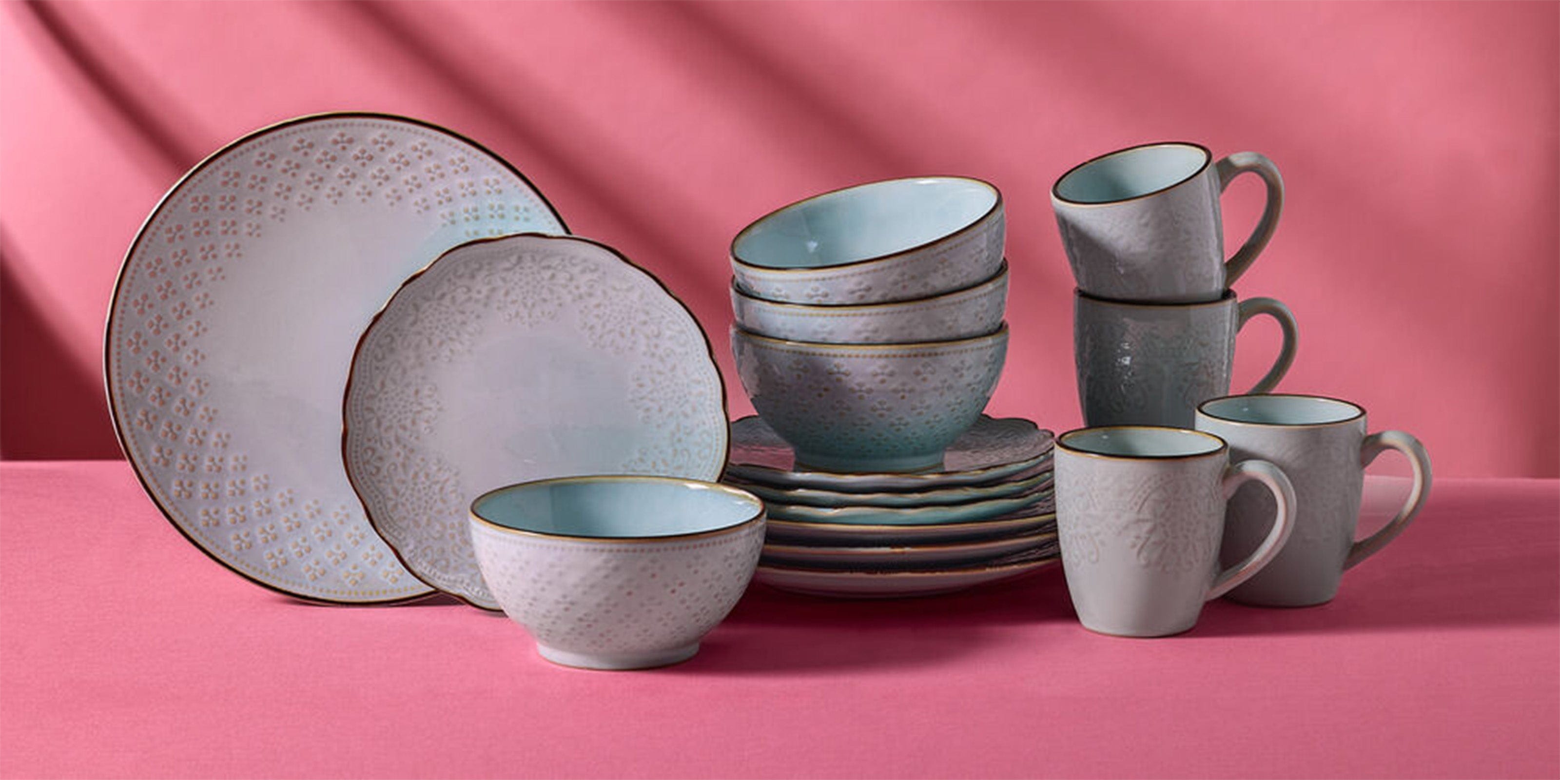 Joanne 16 Piece Dinnerware Set, Service for 4