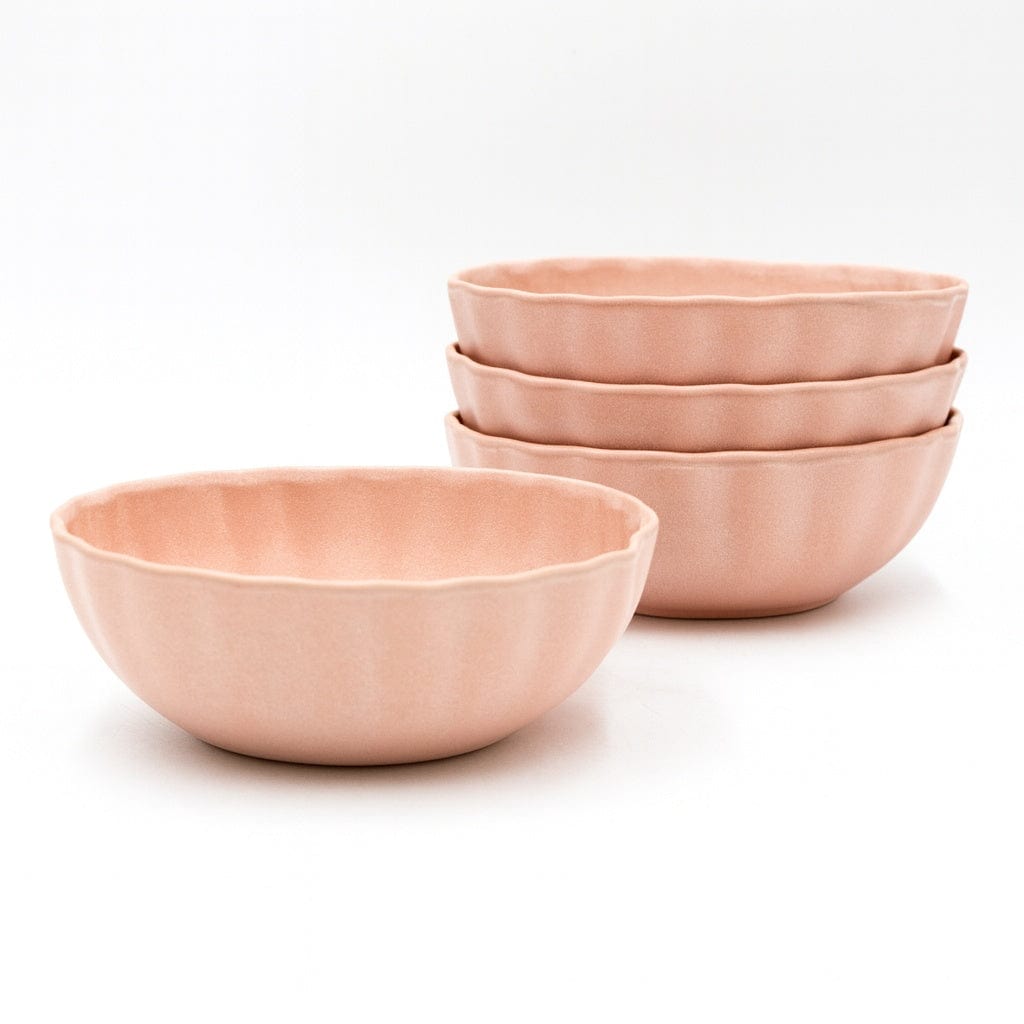 Darbie Angell Lady Blush Set of 4 Oval Soup Cereal Bowls