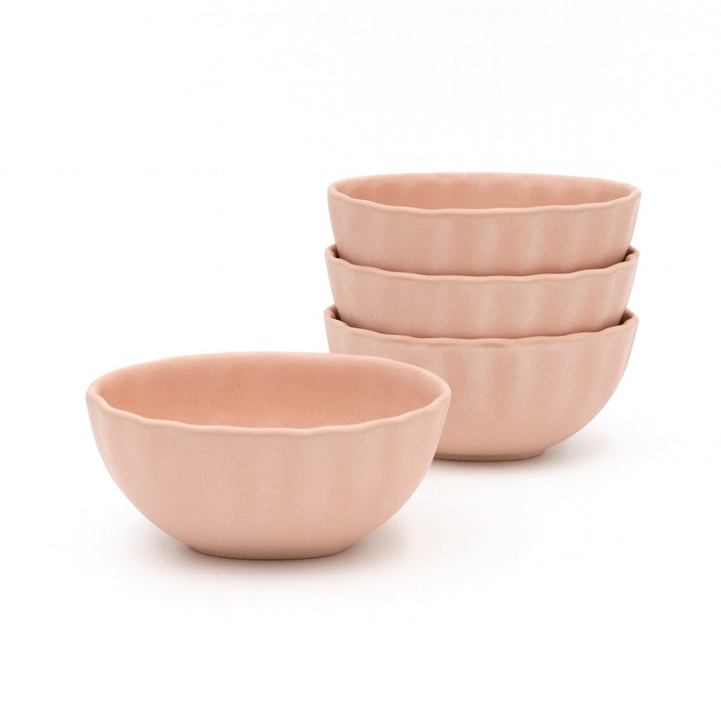 Darbie Angell Lady Blush Set of 4 Oval Snack Bowls