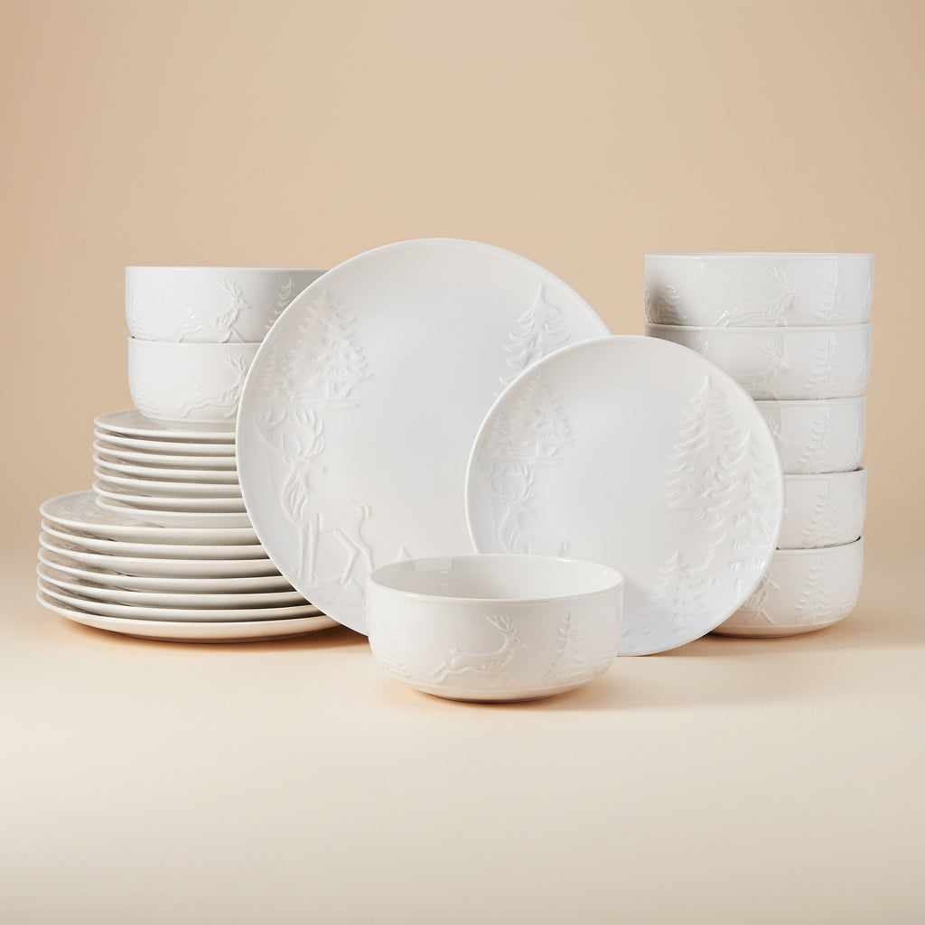 Trailside Retreat 24 Piece Dinnerware Set, Service for 8