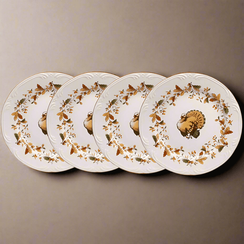 Autumn Berry™ Set of 4 Turkey Salad Plates Autumn Berry™ Set of 4 Turkey Salad Plates
