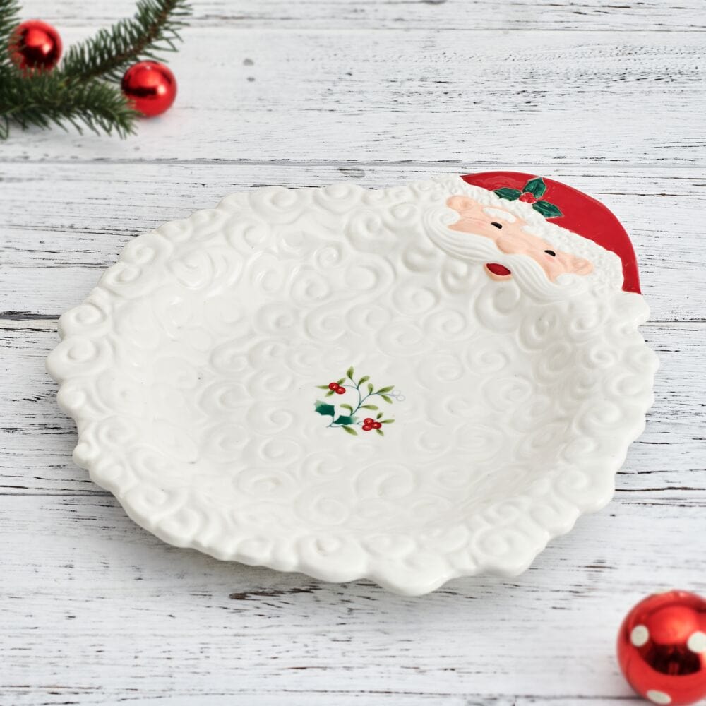 Winterberry® Santa Figural Bearded Platter