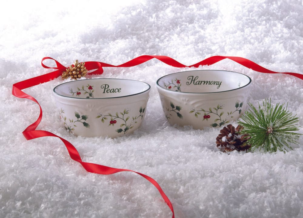 Winterberry® Set of 2 Sentiment Dessert Bowls