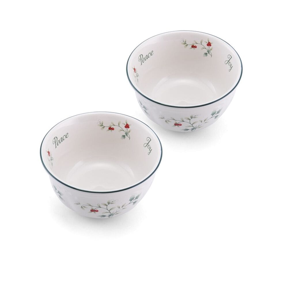 Winterberry® Set of 2 Sentiment Dessert Bowls