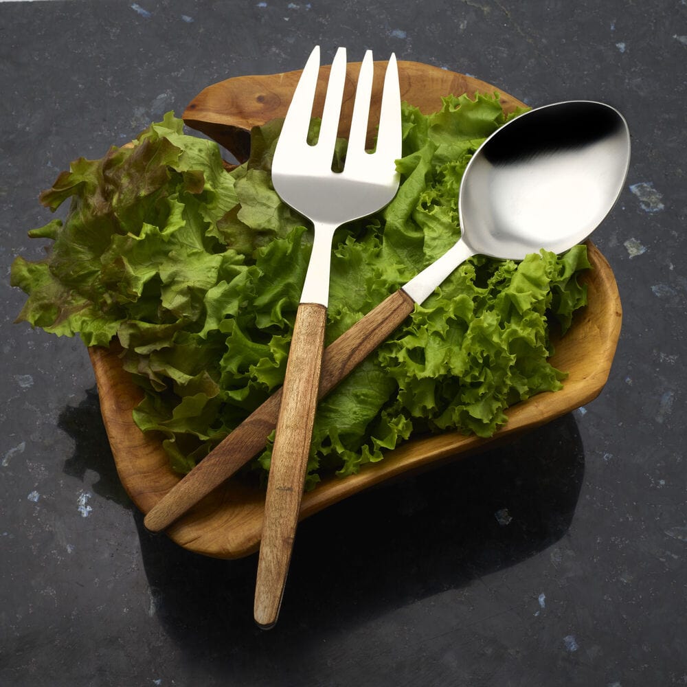 Acacia Wood Handle Serving Spoon