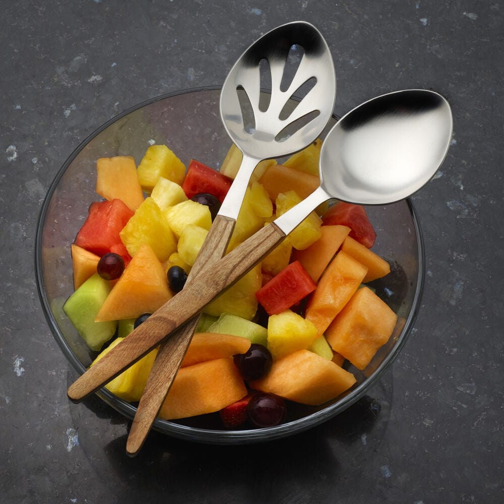 Acacia Wood Handle Serving Spoon