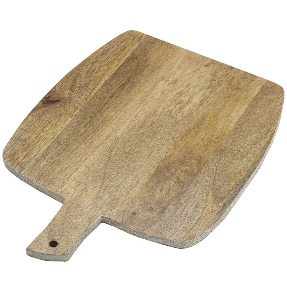 Fitz and Floyd Austin Craft Upton Mango Wood Cheese Charcuterie Serving Board, White