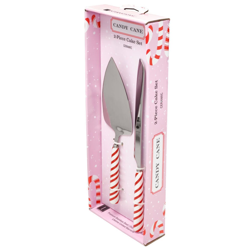 Candy Cane Cake Knife and Server Set