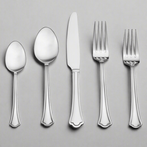 カツリクラシッコ ラージハブset 32Hシルバーfor Campa Capri Frost 53 Piece Flatware Set, Service for 8