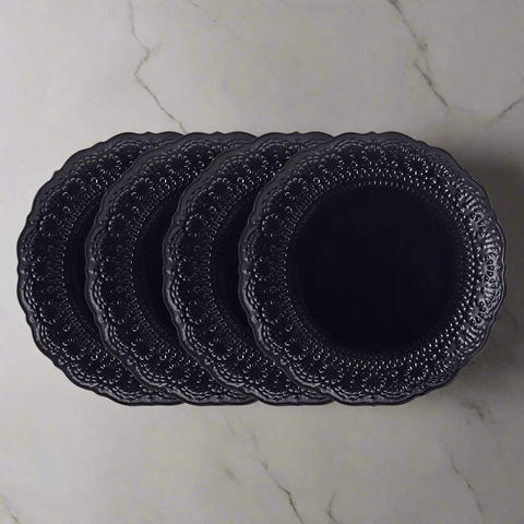 ジョルジュブラック【Pichet et Pommes sur la Table】 Chateau Midnight 12 Piece Dinnerware Set, Service for 4