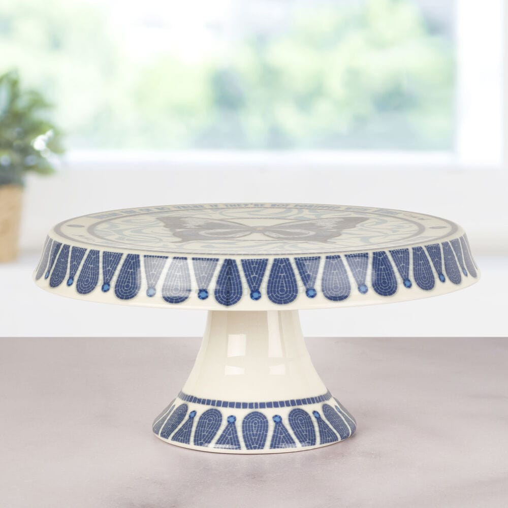 Dolly Parton Mosaic Butterfly Cake Stand
