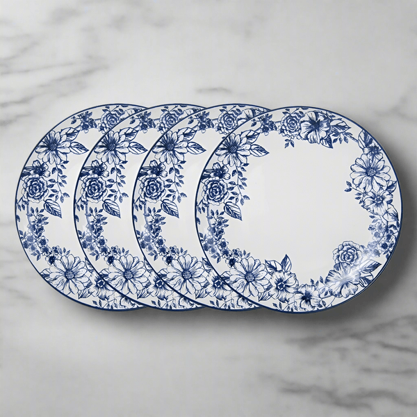 フレスコ　ibushi plate blue Showa Seito Aranami Dinner Plate – Minzuu