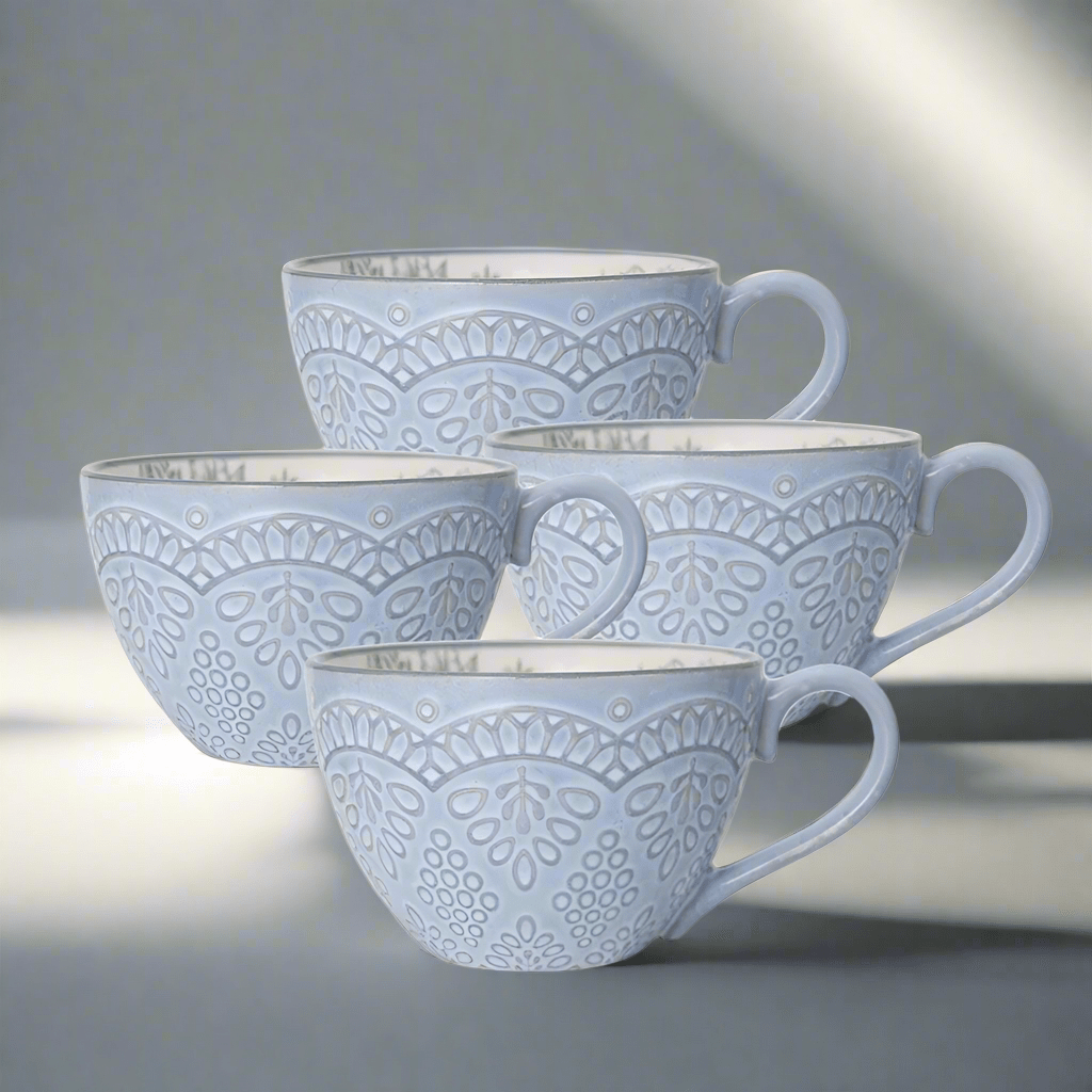 Gabriela Gray Set of 4 Mugs
