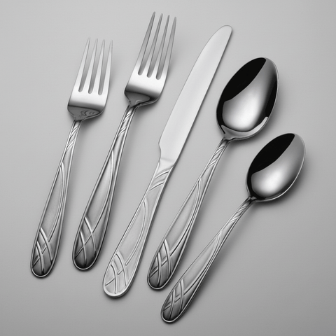 Bittering Thorns プロモ RF LGS445 未使用 FaB Hoopla Frost 20 Piece Flatware Set, Service for 4