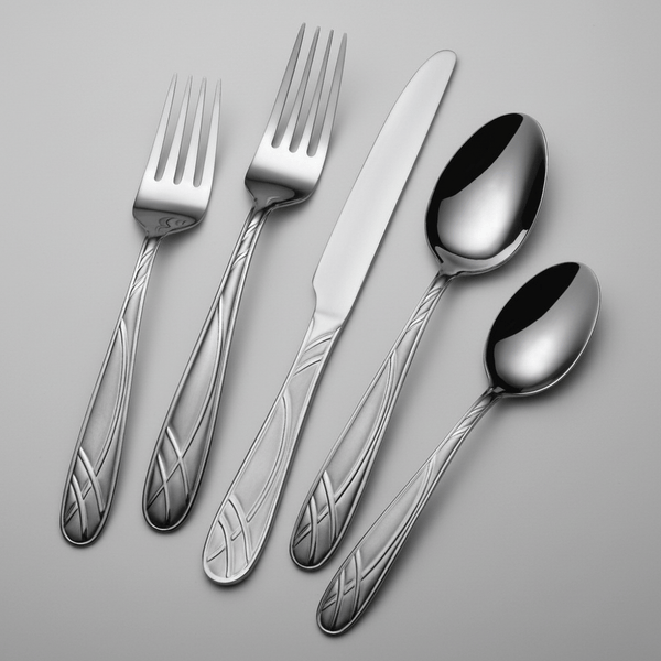 Hoopla Frost 20 Piece Flatware Set, Service for 4