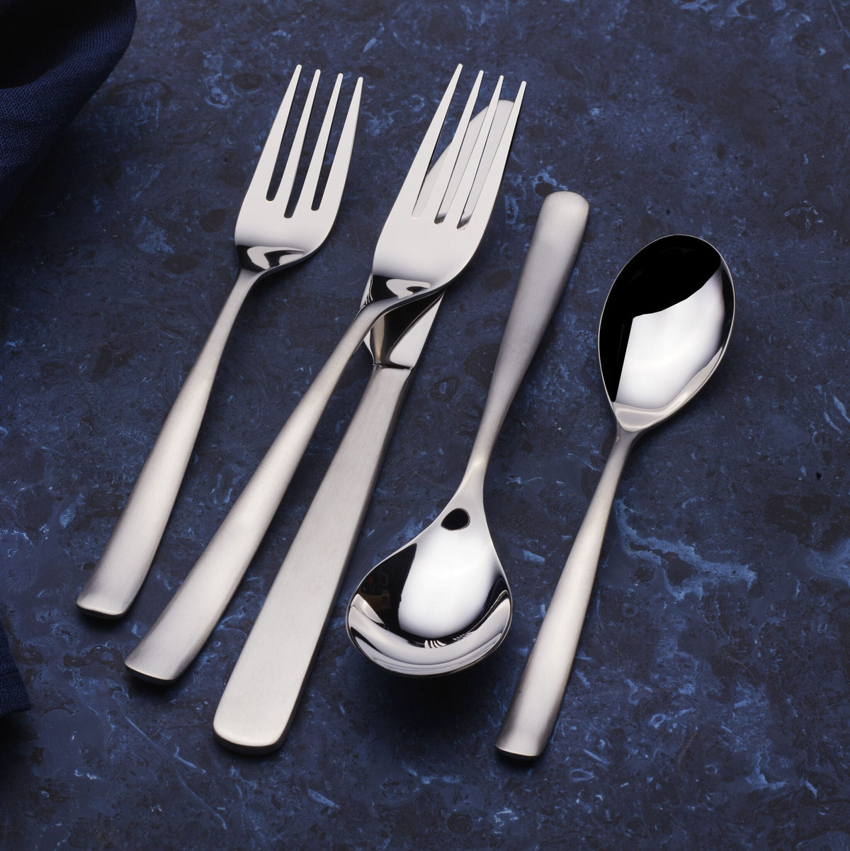 August Satin 20 Piece Flatware Set, Service for 4