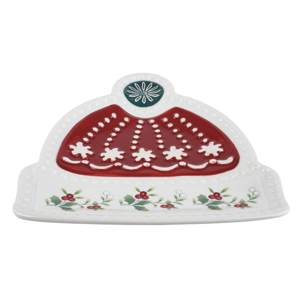 Winterberry® Set of 4 Set of 4 Figural Appetizer Dessert Plates