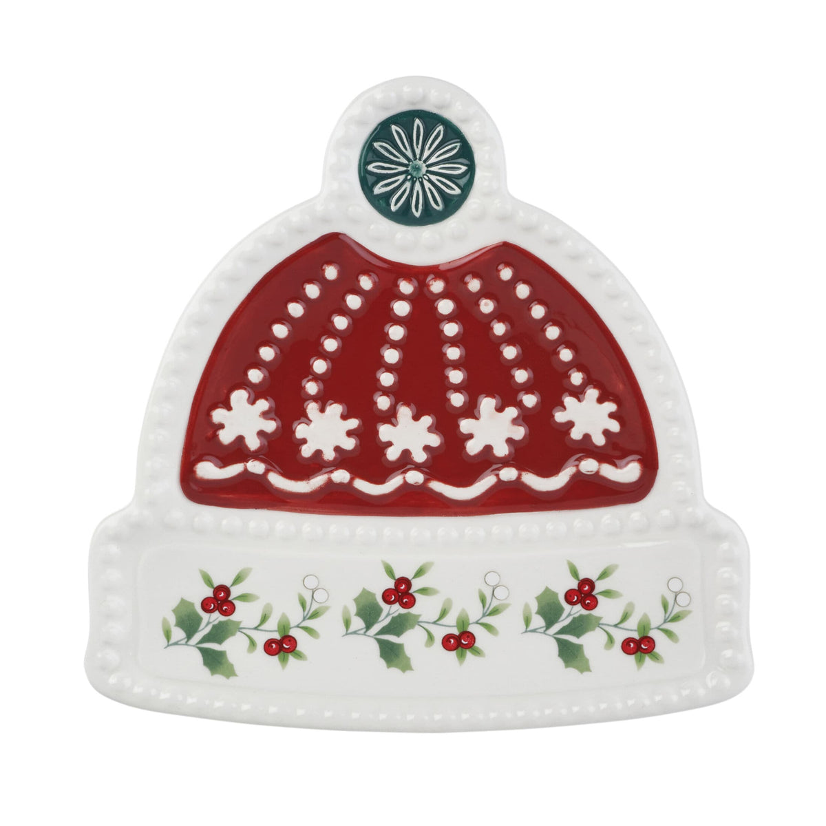 Winterberry® Set of 4 Set of 4 Figural Appetizer Dessert Plates