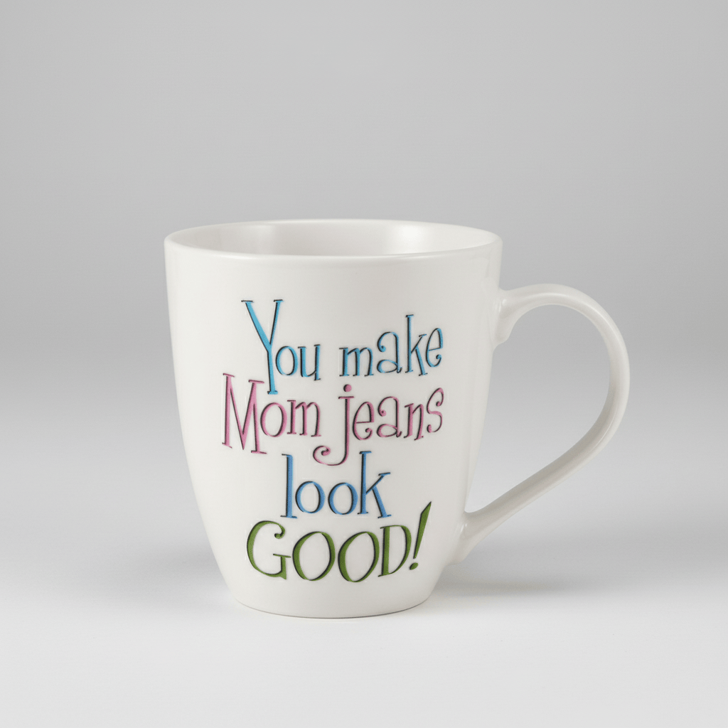Sentiment Mugs You Make Mom Jeans Look Good Mug