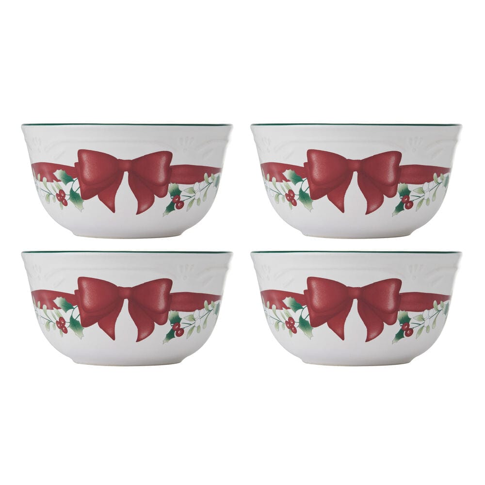 Winterberry® Ribbon Set of 4 Dessert Fruit Bowls
