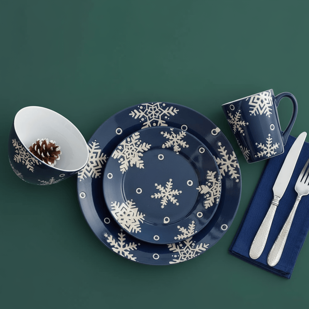 Snow Flurry Dinnerware Set
