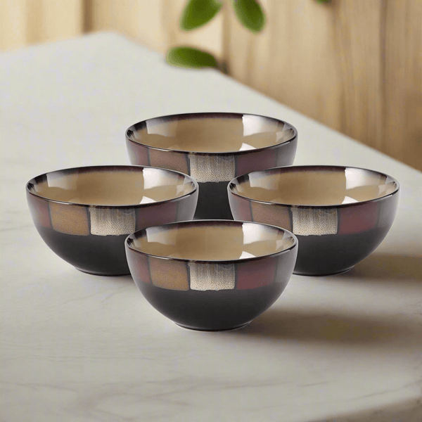 Pfaltzgraff Trellis Set Da Tavola 12 Pezzi In Melamina Resistente - Piatti E Ciotole Con Design Rustico Antico Per 4 Persone
