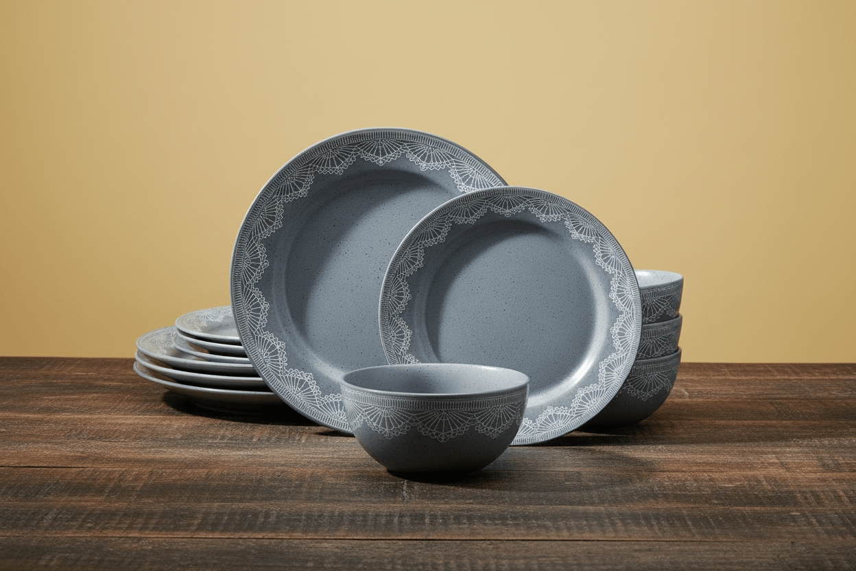 Valerie 12 Piece Dinnerware Set, Service for 4