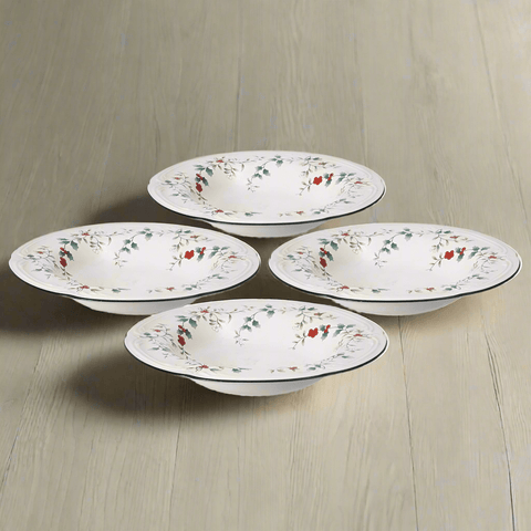 Winterberry® Set of 4 Rim Soup Bowls