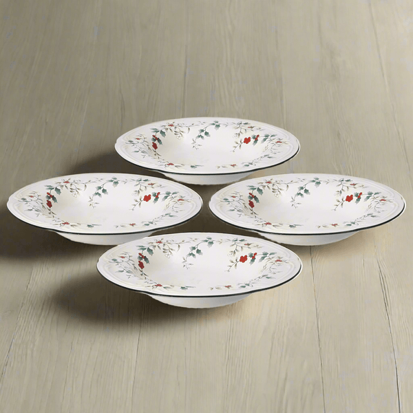 Winterberry® Set of 4 Rim Soup Bowls