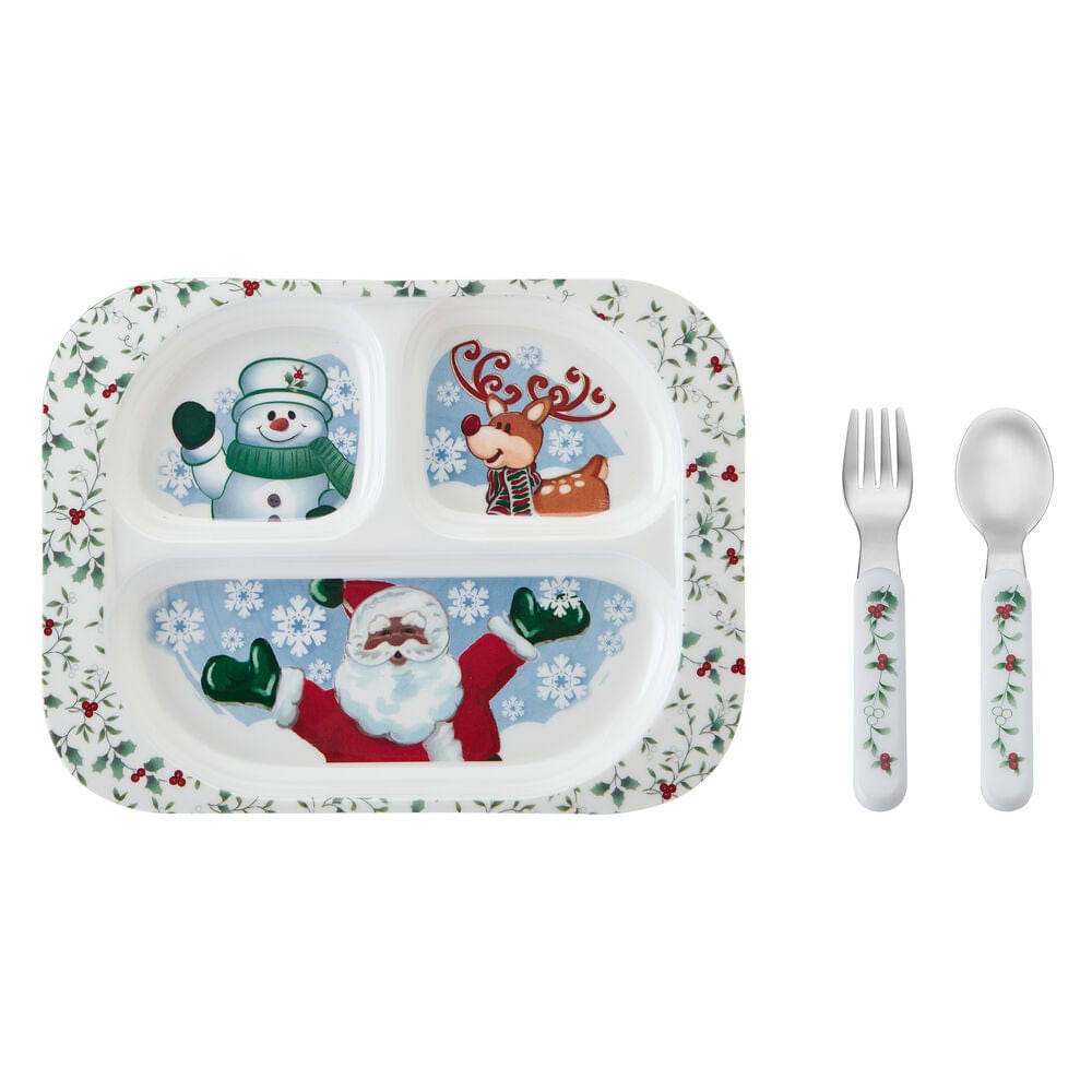 Winterberry® 3 Piece Jolly African American Santa Childrens Set