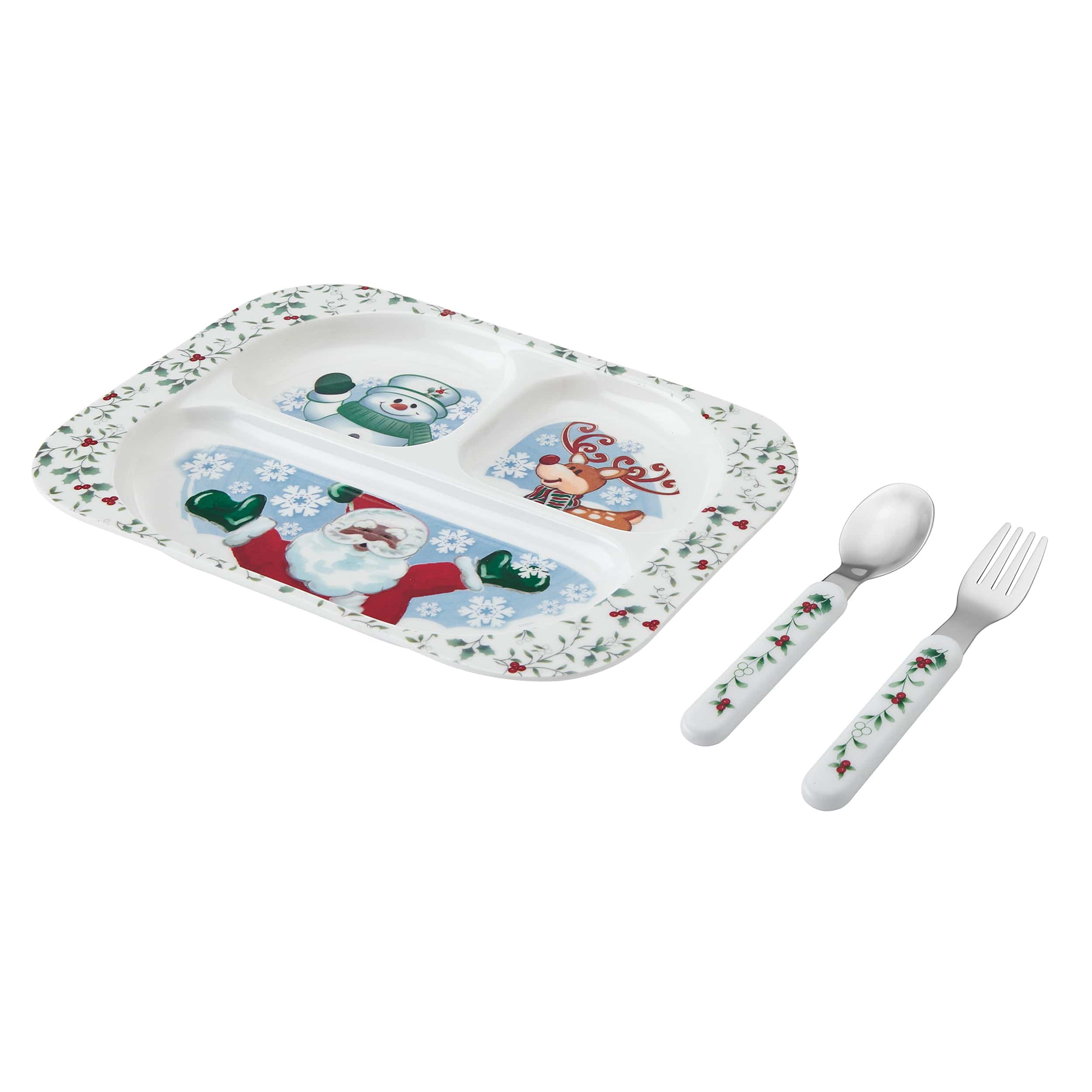 Winterberry® 3 Piece Jolly African American Santa Childrens Set