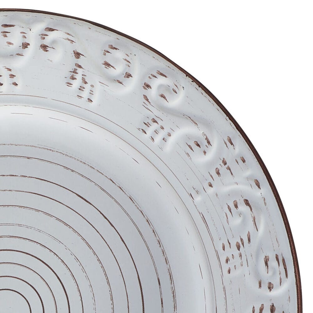 Trellis White 12 Piece Dinnerware Set, Service for 4 Pfaltzgraff