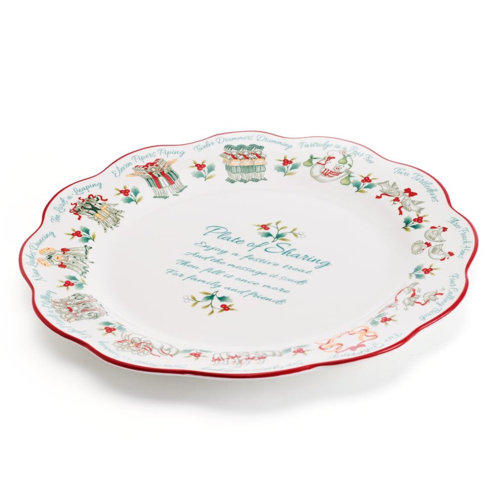 Winterberry® 12 Days Of Christmas Scalloped Sharing Plate