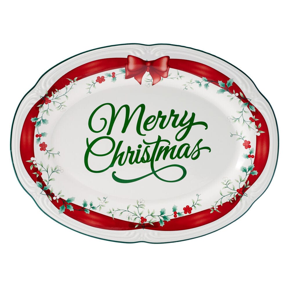 Winterberry® Red Ribbon Platter
