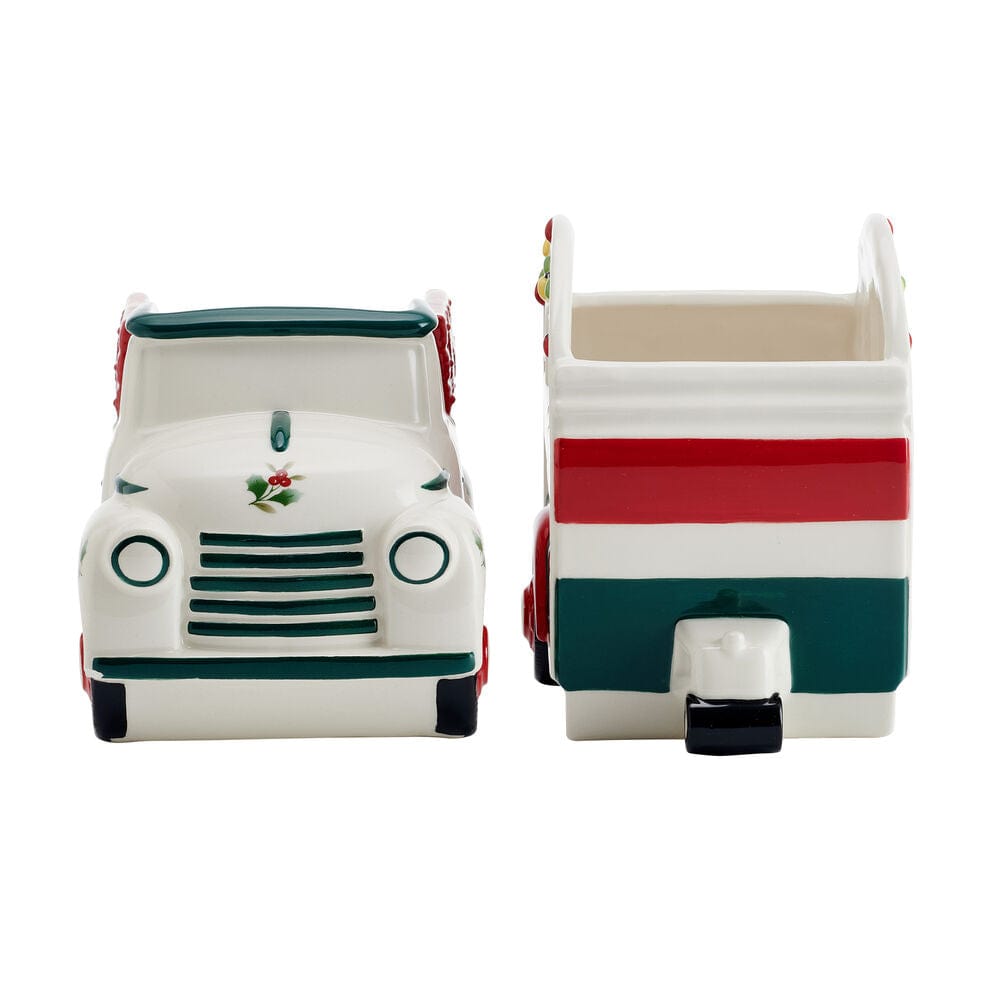 Winterberry® Set of 2 Truck and Trailer Candy Bowl Set