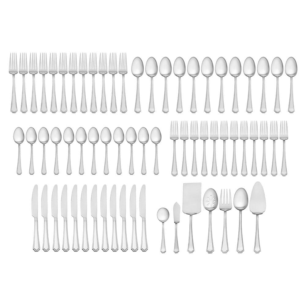 Carleigh 67 Piece Flatware Set, Service for 12