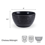 Chateau Midnight Set of 4 Soup Cereal Bowls
